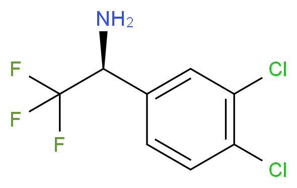 (1S)-1-(3,4-DICHLOROPHENYL)-2,2,2-TRIFLUOROETHYLAMINE_Molecular_structure_CAS_)