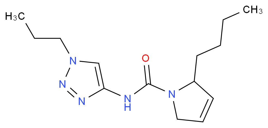 2-butyl-N-(1-propyl-1H-1,2,3-triazol-4-yl)-2,5-dihydro-1H-pyrrole-1-carboxamide_Molecular_structure_CAS_)