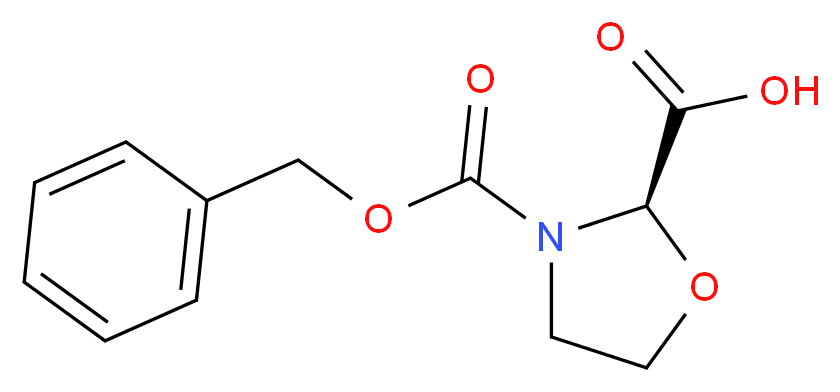 (R)-(+)-3-(Benzyloxycarbonyl)oxazolidine-4-carboxylic acid_Molecular_structure_CAS_97534-84-4)