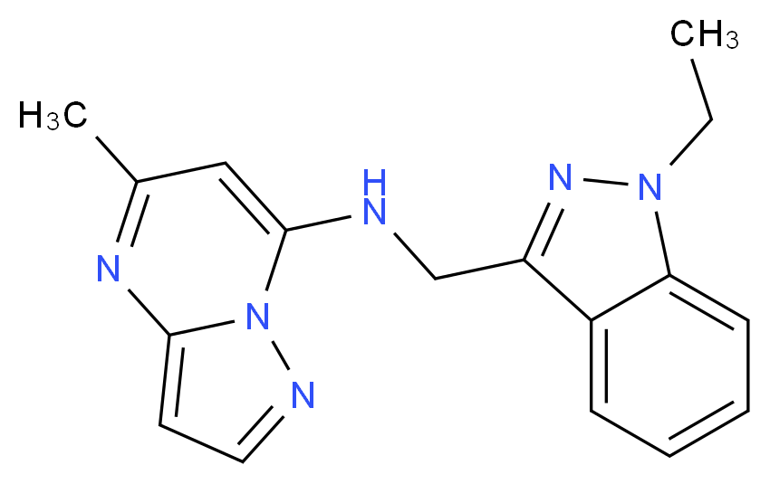 N-[(1-ethyl-1H-indazol-3-yl)methyl]-5-methylpyrazolo[1,5-a]pyrimidin-7-amine_Molecular_structure_CAS_)
