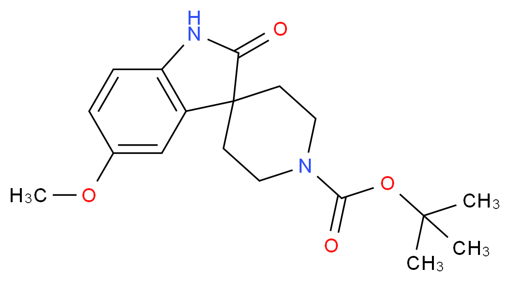 1'-Boc-1,2-dihydro-5-methoxy-2-oxo-spiro[3H-indole-3,4'-piperidine]_Molecular_structure_CAS_752234-64-3)