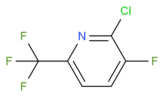 2-Chloro-3-fluoro-6-(trifluoromethyl)pyridine_Molecular_structure_CAS_1159512-39-6)