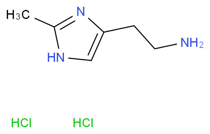 2-(2-Methyl-1H-imidazol-4-yl)ethanamine dihydrochloride_Molecular_structure_CAS_36376-45-1)