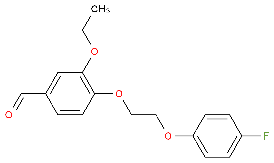 3-Ethoxy-4-[2-(4-fluoro-phenoxy)-ethoxy]-benzaldehyde_Molecular_structure_CAS_)