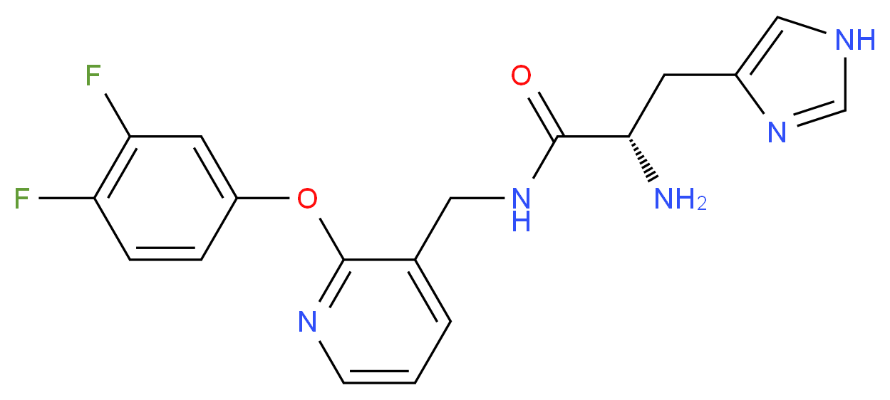 N-{[2-(3,4-difluorophenoxy)pyridin-3-yl]methyl}-L-histidinamide_Molecular_structure_CAS_)