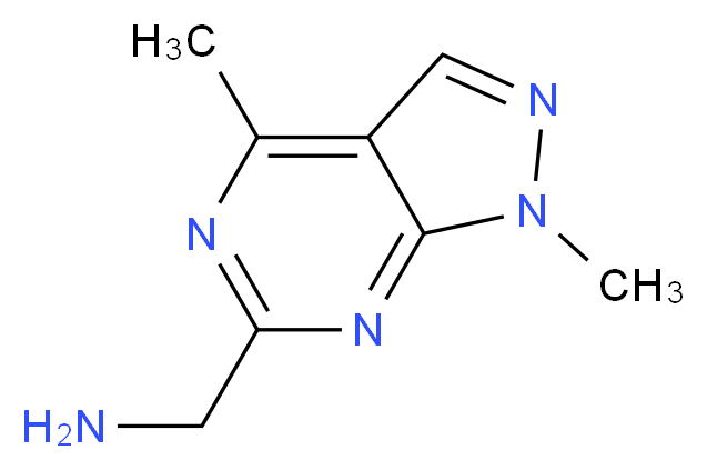 (1,4-dimethyl-1H-pyrazolo[3,4-d]pyrimidin-6-yl)methylamine_Molecular_structure_CAS_)