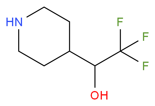 2,2,2-trifluoro-1-(piperidin-4-yl)ethan-1-ol_Molecular_structure_CAS_)