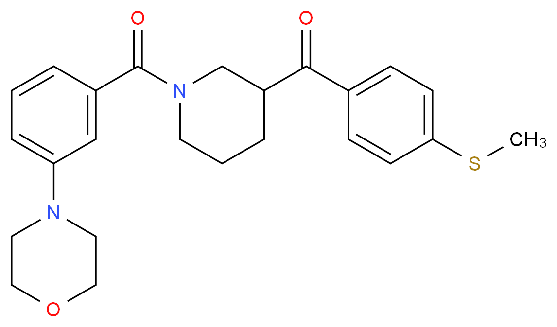 [4-(methylthio)phenyl]{1-[3-(4-morpholinyl)benzoyl]-3-piperidinyl}methanone_Molecular_structure_CAS_)