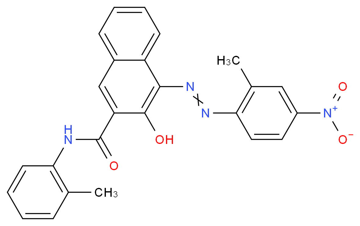 3-hydroxy-4-((2-methyl-4-nitrophenyl)azo)-n-(o-tolyl)Naphthalene-2-carboxamide_Molecular_structure_CAS_6410-32-8)