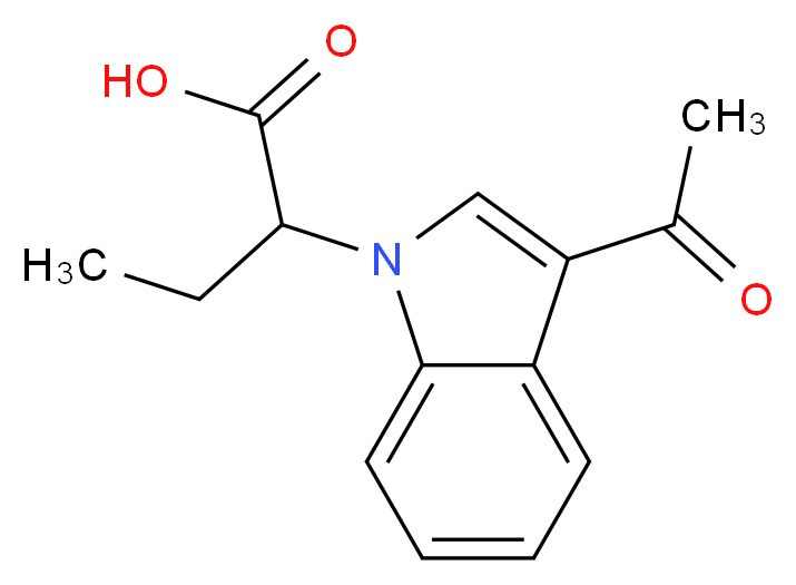 2-(3-acetyl-1H-indol-1-yl)butanoic acid_Molecular_structure_CAS_869949-98-4)