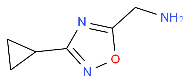 (3-cyclopropyl-1,2,4-oxadiazol-5-yl)methanamine_Molecular_structure_CAS_)