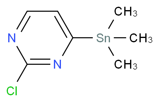 4-(TRIMETHYLSTANNYL)-2-CHLOROPYRIMIDINE_Molecular_structure_CAS_)