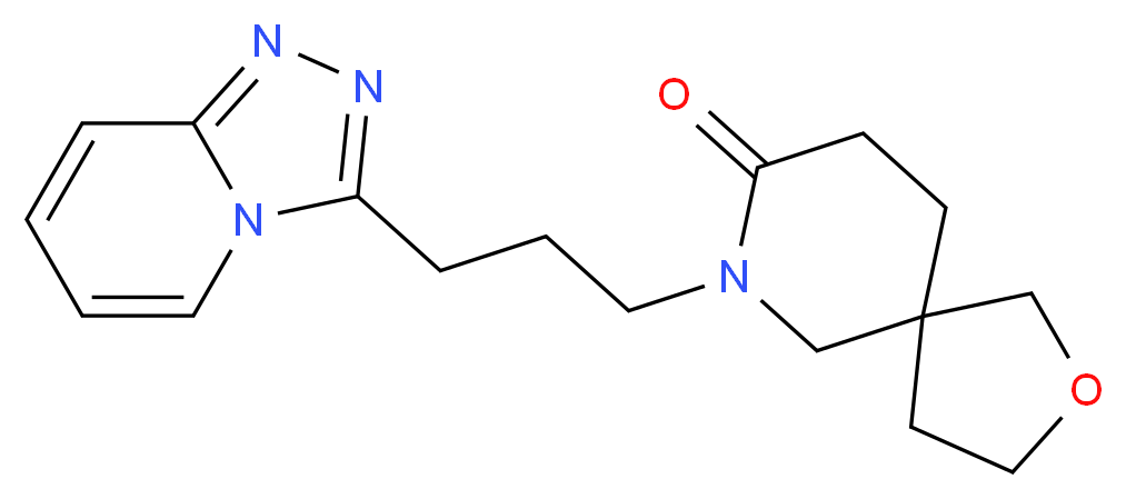 7-(3-[1,2,4]triazolo[4,3-a]pyridin-3-ylpropyl)-2-oxa-7-azaspiro[4.5]decan-8-one_Molecular_structure_CAS_)