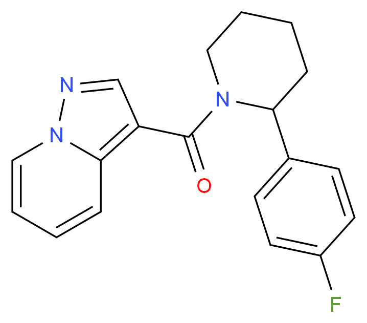 3-{[2-(4-fluorophenyl)-1-piperidinyl]carbonyl}pyrazolo[1,5-a]pyridine_Molecular_structure_CAS_)
