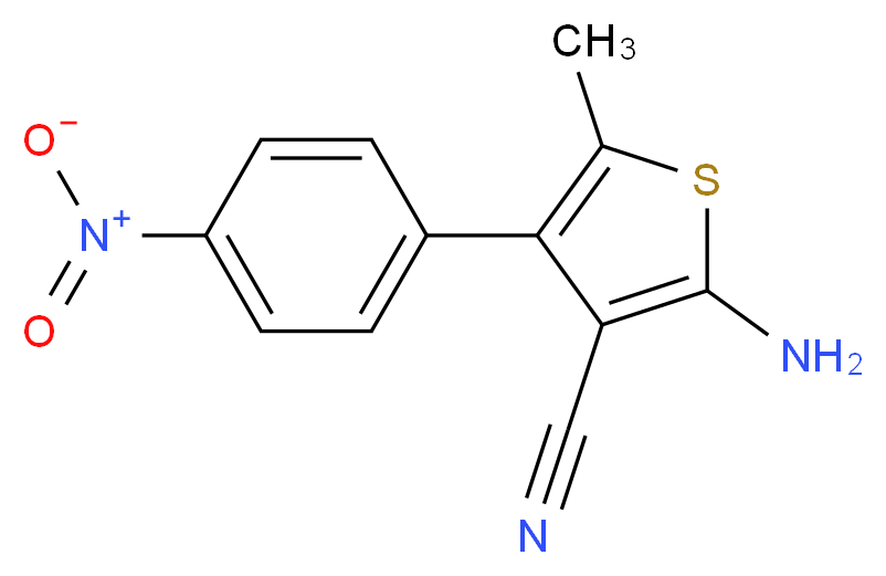 2-amino-5-methyl-4-(4-nitrophenyl)thiophene-3-carbonitrile_Molecular_structure_CAS_605661-11-8)