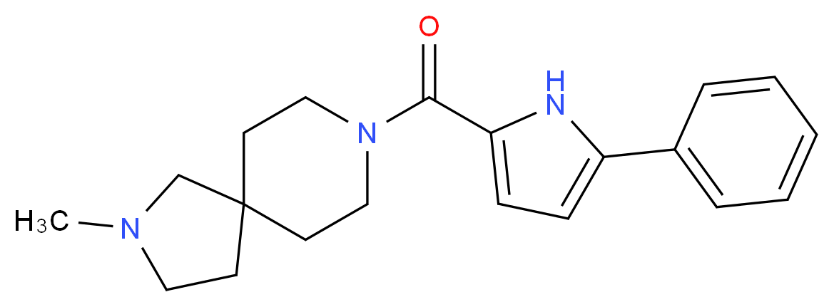 2-methyl-8-[(5-phenyl-1H-pyrrol-2-yl)carbonyl]-2,8-diazaspiro[4.5]decane_Molecular_structure_CAS_)