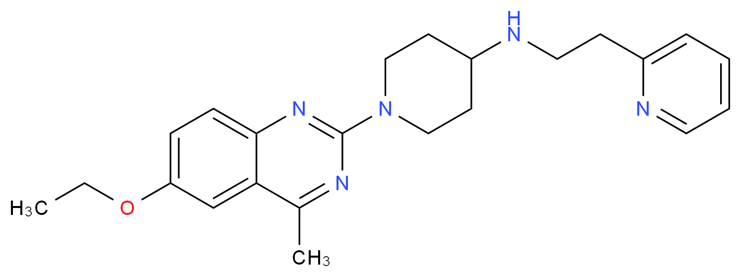 1-(6-ethoxy-4-methyl-2-quinazolinyl)-N-[2-(2-pyridinyl)ethyl]-4-piperidinamine_Molecular_structure_CAS_)