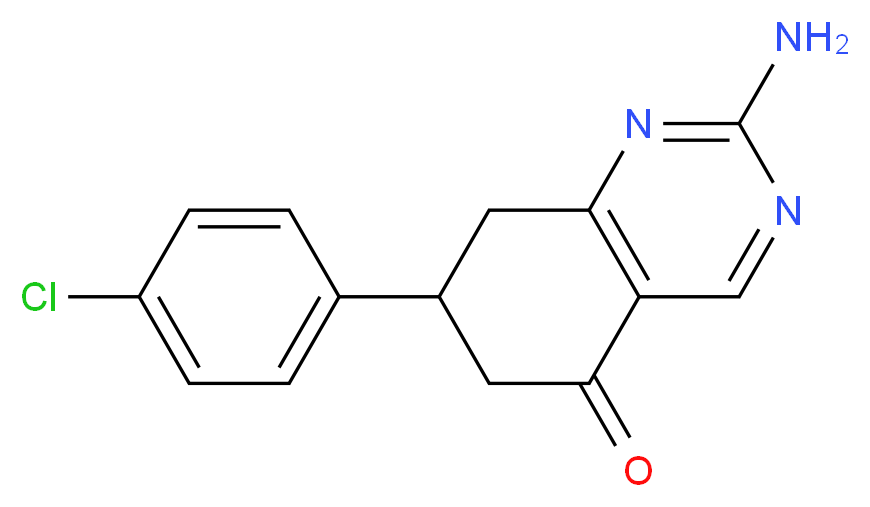2-Amino-7-(4-chlorophenyl)-7,8-dihydroquinazolin-5(6H)-one_Molecular_structure_CAS_)