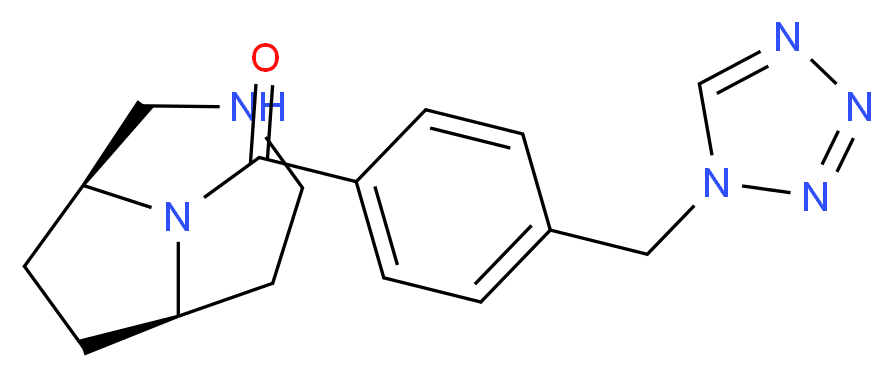 (1S*,6R*)-9-[4-(1H-tetrazol-1-ylmethyl)benzoyl]-3,9-diazabicyclo[4.2.1]nonane_Molecular_structure_CAS_)