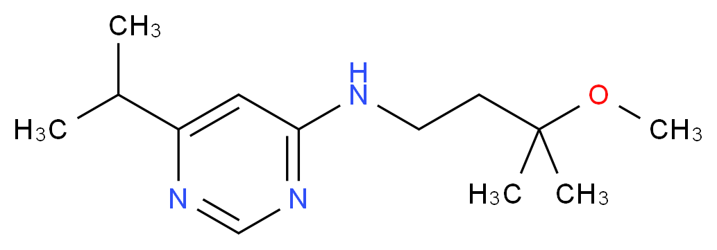 6-isopropyl-N-(3-methoxy-3-methylbutyl)pyrimidin-4-amine_Molecular_structure_CAS_)