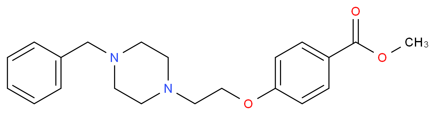methyl 4-[2-(4-benzylpiperazino)ethoxy]benzenecarboxylate_Molecular_structure_CAS_937601-91-7)