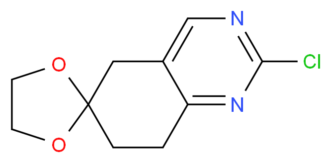 2'-chloro-7',8'-dihydro-5'H-spiro[[1,3]dioxolane-2,6'-quinazoline]_Molecular_structure_CAS_1196147-79-1)