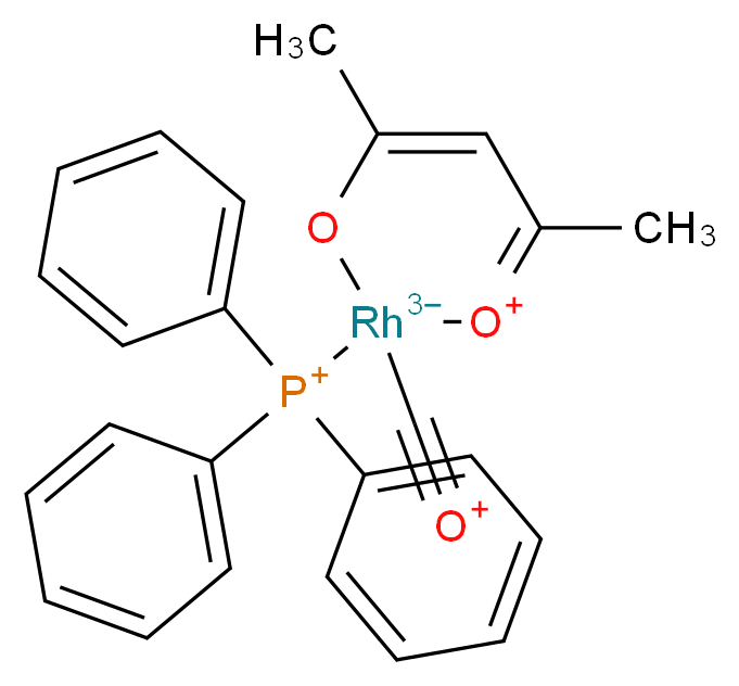 Carbonyl-2,4-pentanedionato(triphenylphosphine)rhodium(I)_Molecular_structure_CAS_25470-96-6)