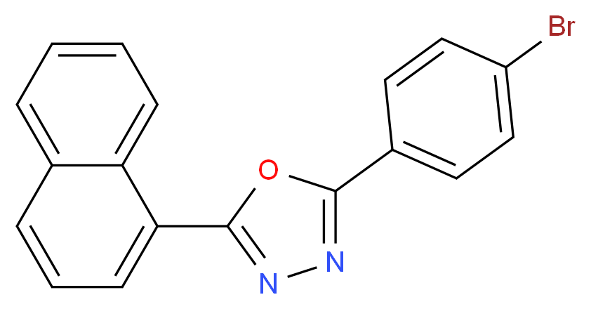 2-(4-Bromophenyl)-5-(1-naphthyl)-1,3,4-oxadiazole_Molecular_structure_CAS_68047-37-0)