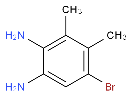 5-Bromo-3,4-dimethylbenzene-1,2-diamine_Molecular_structure_CAS_107100-16-3)