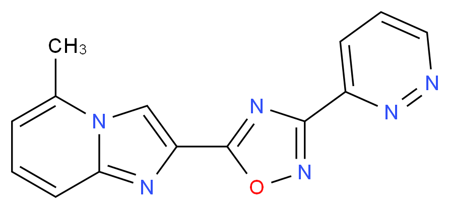 5-methyl-2-[3-(3-pyridazinyl)-1,2,4-oxadiazol-5-yl]imidazo[1,2-a]pyridine_Molecular_structure_CAS_)