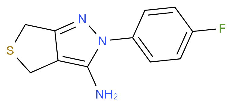 2-(4-Fluorophenyl)-2,6-dihydro-4H-thieno[3,4-c]pyrazol-3-amine_Molecular_structure_CAS_)
