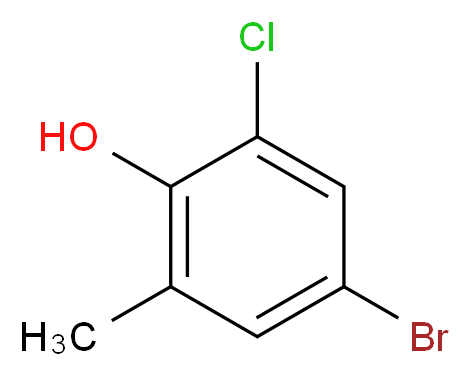 4-Bromo-2-chloro-6-methylphenol 97%_Molecular_structure_CAS_7530-27-0)