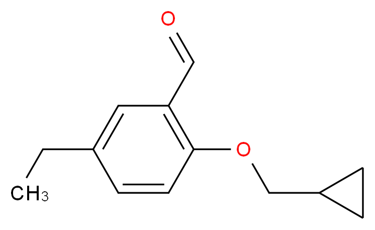 2-(Cyclopropylmethoxy)-5-ethylbenzaldehyde_Molecular_structure_CAS_)