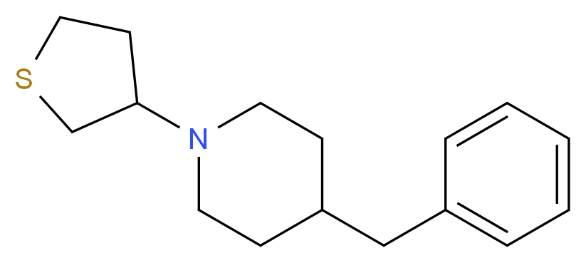 4-benzyl-1-(tetrahydro-3-thienyl)piperidine_Molecular_structure_CAS_)