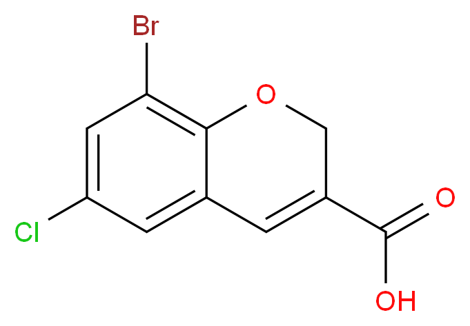 8-BROMO-6-CHLORO-2H-CHROMENE-3-CARBOXYLIC ACID_Molecular_structure_CAS_885271-01-2)