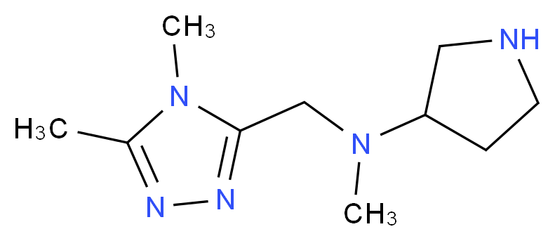 N-[(dimethyl-4H-1,2,4-triazol-3-yl)methyl]-N-methylpyrrolidin-3-amine_Molecular_structure_CAS_)