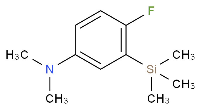 1-(N,N-Dimethylamino)-4-fluoro-3-(trifluoromethylsilyl)benzene_Molecular_structure_CAS_)