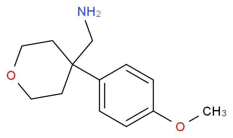 [4-(4-methoxyphenyl)oxan-4-yl]methanamine_Molecular_structure_CAS_)