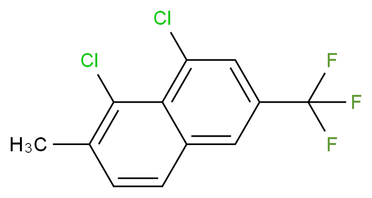 1,8-Dichloro-2-methyl-6-(trifluoromethyl)naphthalene 97%_Molecular_structure_CAS_)