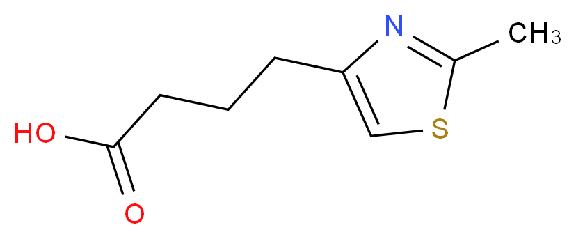 4-(2-methyl-1,3-thiazol-4-yl)butanoic acid_Molecular_structure_CAS_)