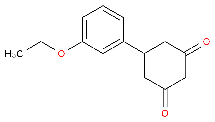 5-(3-Ethoxyphenyl)cyclohexane-1,3-dione_Molecular_structure_CAS_)