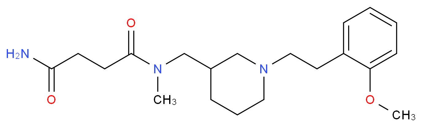 N-({1-[2-(2-methoxyphenyl)ethyl]-3-piperidinyl}methyl)-N-methylsuccinamide_Molecular_structure_CAS_)