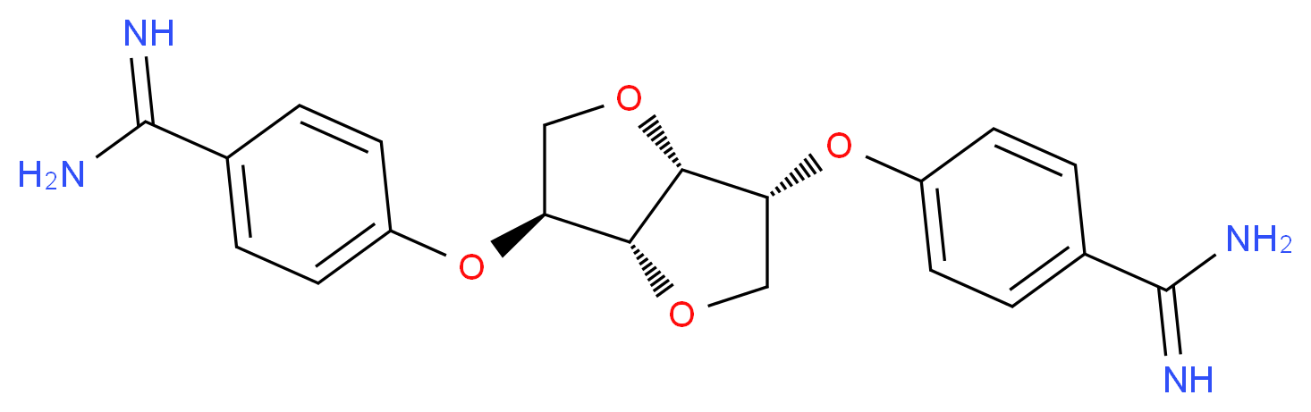 2,5-O,O-BIS-{4',4''-AMIDINOPHENYL}-1,4:3,6-DIANHYDRO-D-SORBITOL_Molecular_structure_CAS_)