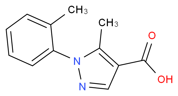5-methyl-1-(2-methylphenyl)-1H-pyrazole-4-carboxylic acid_Molecular_structure_CAS_423768-56-3)