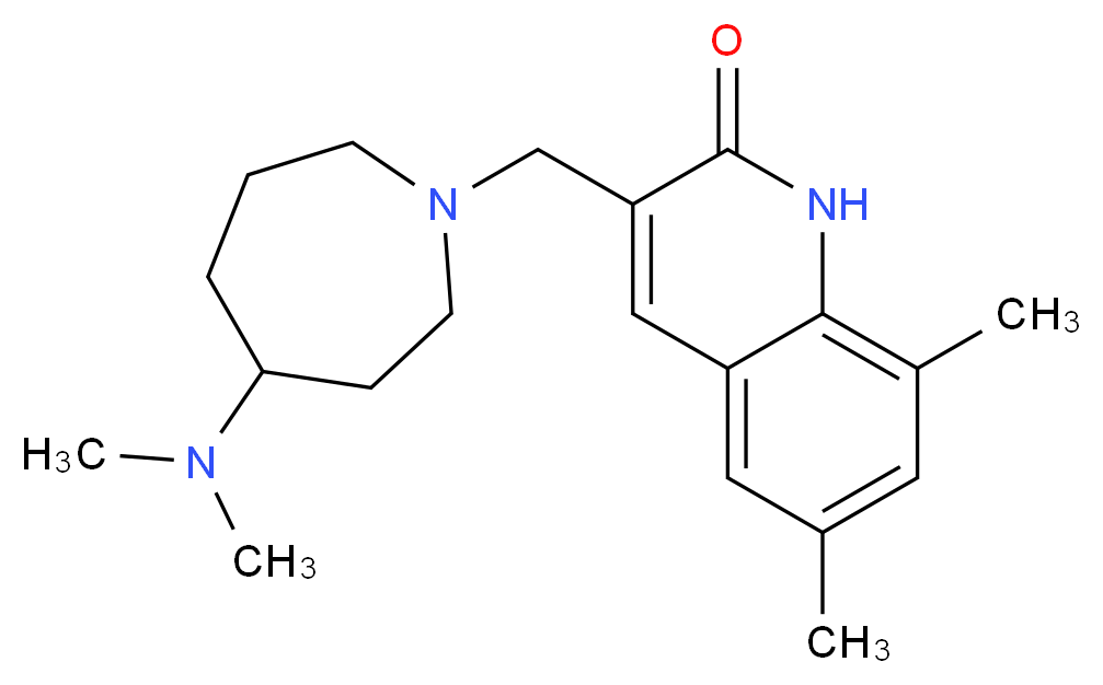 3-{[4-(dimethylamino)-1-azepanyl]methyl}-6,8-dimethyl-2(1H)-quinolinone_Molecular_structure_CAS_)