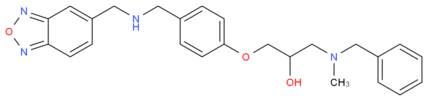 1-(4-{[(2,1,3-benzoxadiazol-5-ylmethyl)amino]methyl}phenoxy)-3-[benzyl(methyl)amino]-2-propanol_Molecular_structure_CAS_)