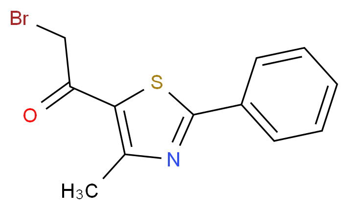 2-bromo-1-(4-methyl-2-phenyl-1,3-thiazol-5-yl)-1-ethanone_Molecular_structure_CAS_7520-95-8)