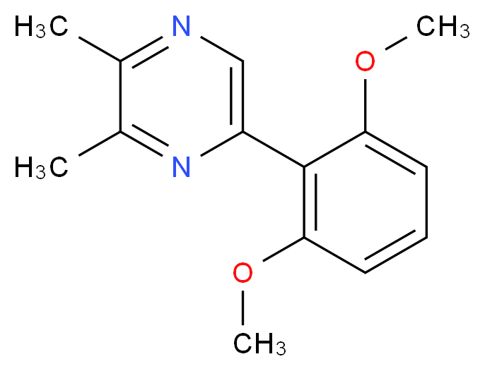 5-(2,6-dimethoxyphenyl)-2,3-dimethylpyrazine_Molecular_structure_CAS_)