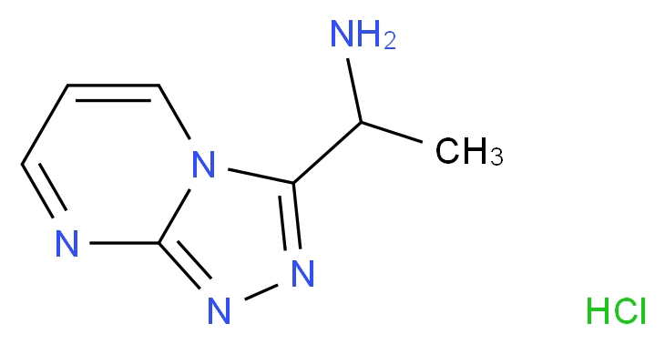 1-{[1,2,4]triazolo[4,3-a]pyrimidin-3-yl}ethan-1-amine hydrochloride_Molecular_structure_CAS_)