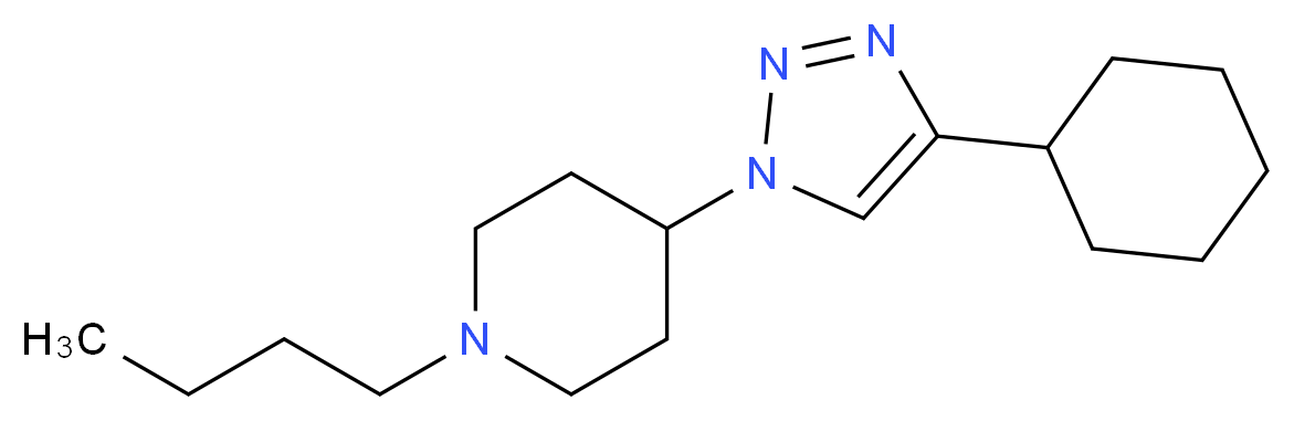 1-butyl-4-(4-cyclohexyl-1H-1,2,3-triazol-1-yl)piperidine_Molecular_structure_CAS_)